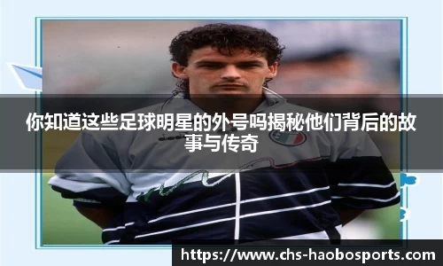 你知道这些足球明星的外号吗揭秘他们背后的故事与传奇